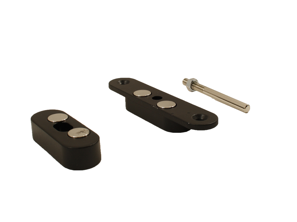 Serratura infilare magnetica respingente Atomo Battente frontale Tondo mm.18x85 Varie Finiture | Saletta - immagine 3